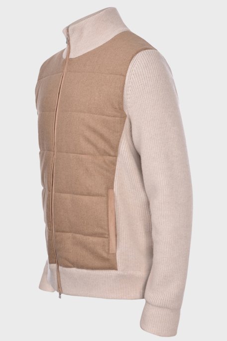 Gran Sasso Yünlü Dik Yaka Triko Erkek Mont 23145 25019 054 KAHVE - Gran Sasso (1)