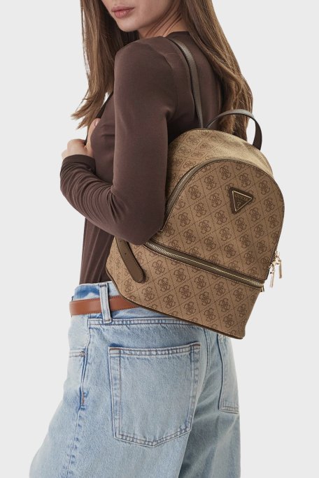 Guess 4G Logolu Ayarlanabilir Askılı TWLB9676032 Bayan Sırt Çantası TWLB96 76032 LTL KAHVERENGİ - Guess (1)