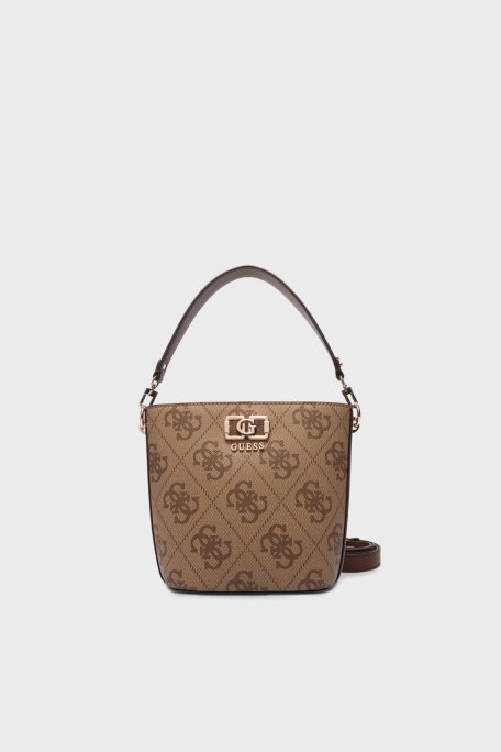 Guess 4G Logolu Çıkarılabilir Askılı HWOS9901010 Bayan Çanta HWOS99 01010 LGW KAHVE - Guess