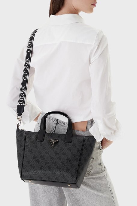 Guess 4G Logolu Çıkarılabilir Askılı TWLB9676019 Bayan Çanta TWLB96 76019 CLO ANTRASİT - Guess (1)