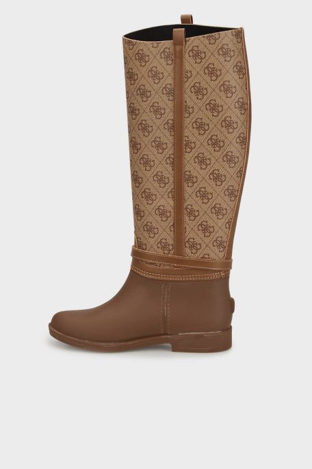 Guess 4G Logolu Kemerli FL7HORELE11 Kadın Çizme FL7HOR ELE11 BEIBR KAHVE-BEJ - Guess (1)