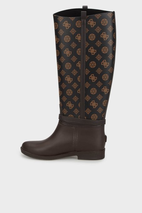 Guess 4G Logolu Kemerli FL7HORELE11 Kadın Çizme FL7HOR ELE11 BROCR KAHVE - Guess (1)