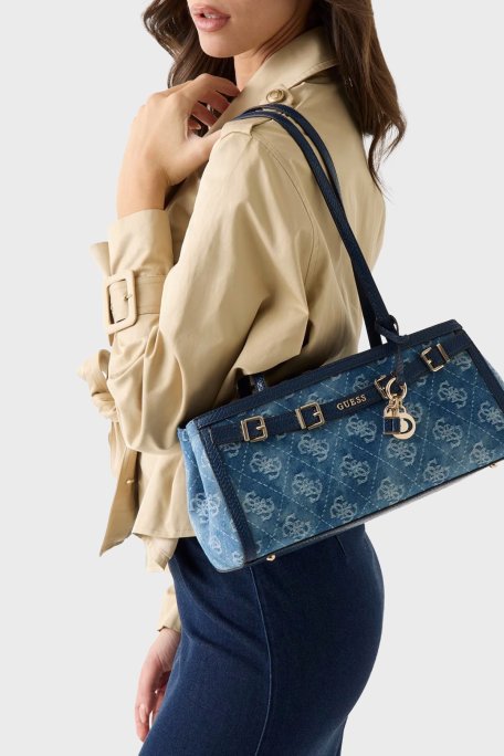 Guess 4G Logolu Omuz Askılı HWDG9909190 Bayan Çanta HWDG99 09190 DLP LACİVERT - Guess (1)