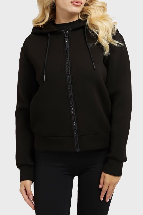 Guess Allie Regular Fit Kapüşonlu Uzun Kollu Spor Bayan Sweat V3RQ11K7UW2 JBLK SİYAH - Guess