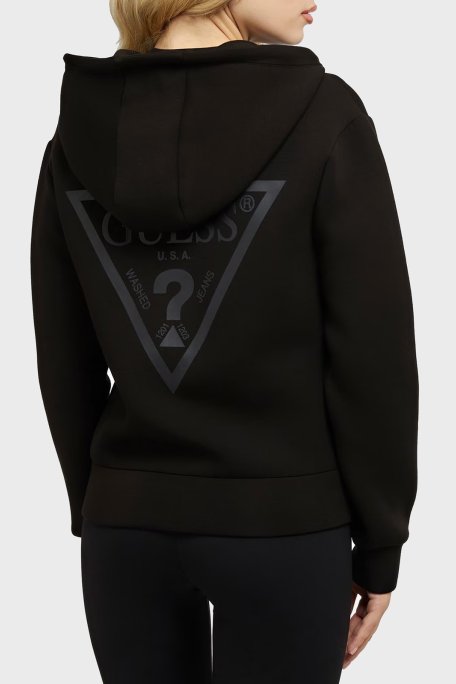 Guess Allie Regular Fit Kapüşonlu Uzun Kollu Spor Bayan Sweat V3RQ11K7UW2 JBLK SİYAH - Guess (1)