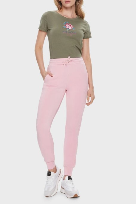 Guess Allie Streç Regular Fit Jogger Spor V2YB18K7UW2 Bayan Pantolon V2YB18 K7UW2 G63P PEMBE - Guess (1)