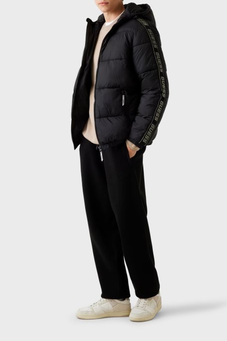 Guess Arlo Kapitoneli Regular Fit Kapüşonlu Şişme Z5BL17WO06I Erkek Mont Z5BL17 WO06I JBLK SİYAH - Guess (1)