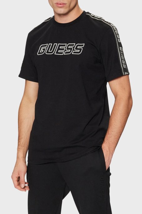 Guess Arlo Pamuklu Regular Fit Logolu Bisiklet Yaka Z4GI18J1314 Erkek T Shirt Z4GI18 J1314 JBLK SİYAH - Guess