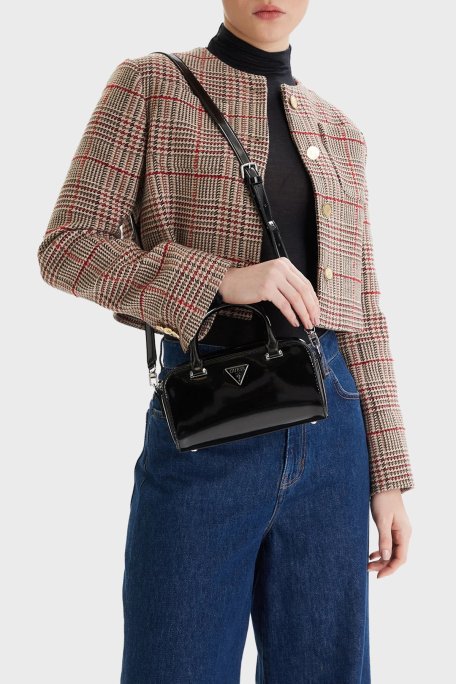 Guess Arnela Logolu Ayarlanabilir Askıl HWNY9496740 Bayan Çanta HWNY94 96740 BLA SİYAH - Guess (1)