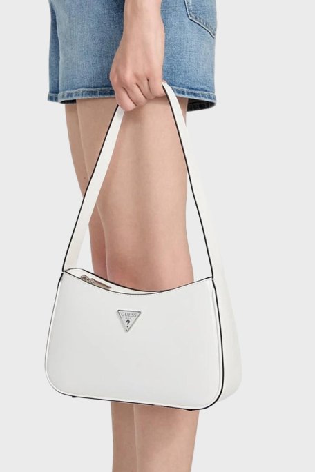 Guess Arnela Logolu Sabit Askılı Mini Rugan HWNY9496170 Bayan Çanta HWNY94 96170 WHI BEYAZ - Guess (1)