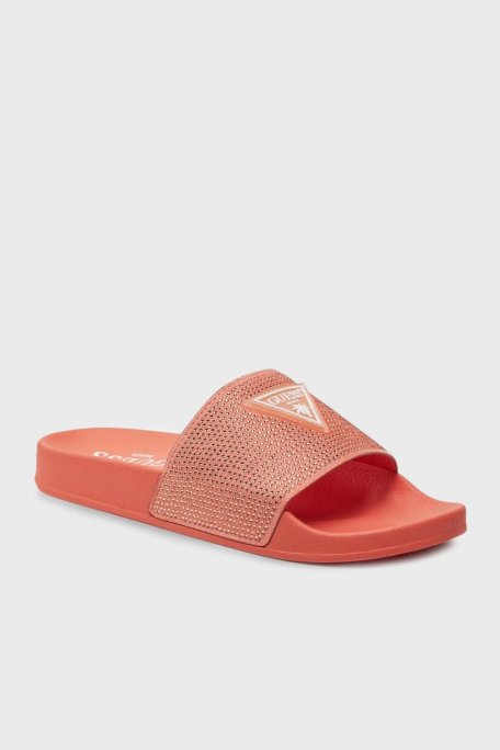 Guess Beach Taşlı Plaj E4GZ25BB00F Bayan Terlik E4GZ25 BB00F G6L2 TURUNCU - Guess (1)