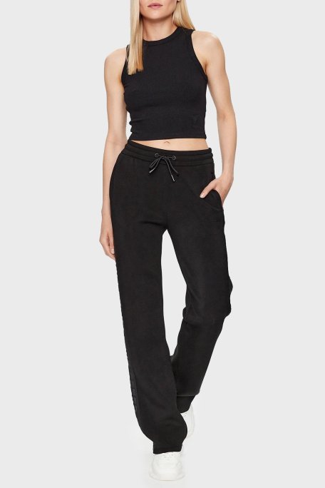 Guess Brenda Regular Fit Scuba Jogger V3RB21K7UW2 Bayan Pantolon V3RB21K7UW2 JBLK SİYAH - Guess (1)