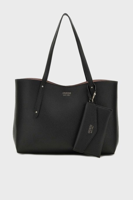 Guess Brenton Logolu Omuz Askılı HWPG9648230 Bayan Çanta HWPG96 48230 BLA SİYAH - Guess