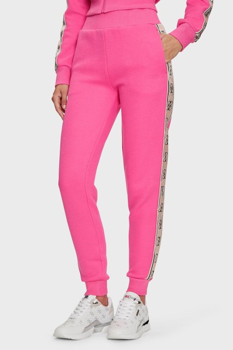 Guess Britney Pamuklu Jogger Spor V2YB15KB3P2 Bayan Pantolon V2YB15 KB3P2 G65E FUŞYA - Guess