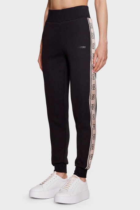 Guess Britney Pamuklu Regular Fit Cepli Jogger V2YB15KB3P2 Bayan Pantolon V2YB15KB3P2 JBLK SİYAH - Guess