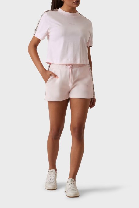 Guess Britney Pamuklu Relaxed Fit Cepli V3GD13KB3P2 Bayan Short V3GD13 KB3P2 G644 PUDRA - Guess (1)