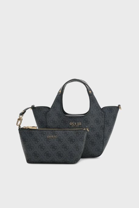 Guess Calista 4G Logolu Çıkarılabilir Askılı HWSG7334750 Bayan Çanta HWSG73 34750 CLO ANTRASİT - Guess