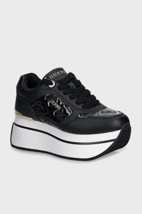 Guess Camrio9 4G Logolu Platform Sneaker FLTCM9FAL12BLACK Bayan Ayakkabı FLTCM9 FAL12 BLACK SİYAH - Guess (1)