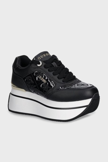 Guess Camrio9 4G Logolu Platform Sneaker FLTCM9FAL12BLACK Bayan Ayakkabı FLTCM9 FAL12 BLACK SİYAH - Guess (1)