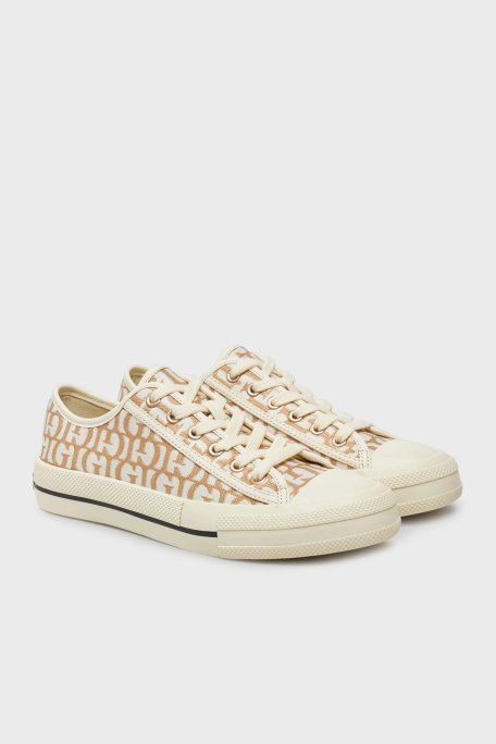 Guess Carey Logolu Bağcıklı Sneaker FLPCARFAL12 Kadın Ayakkabı FLPCAR FAL12 GOLD ALTIN - Guess (1)