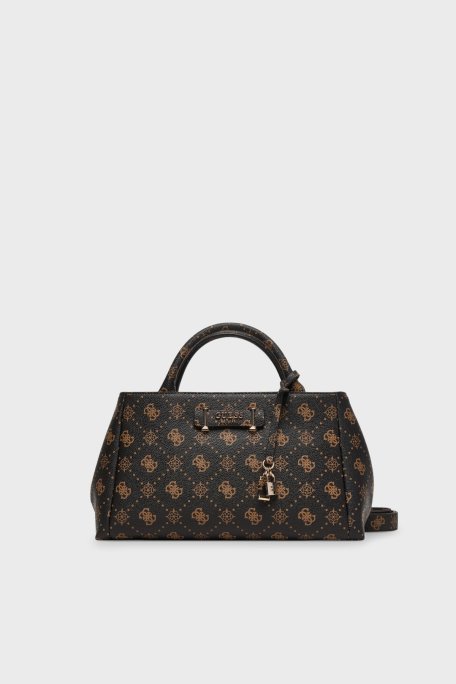 Guess Carrie Logo Çıkarılabilir Askılı HWGP9898060 Bayan Çanta HWGP98 98060 ESL KAHVE - Guess