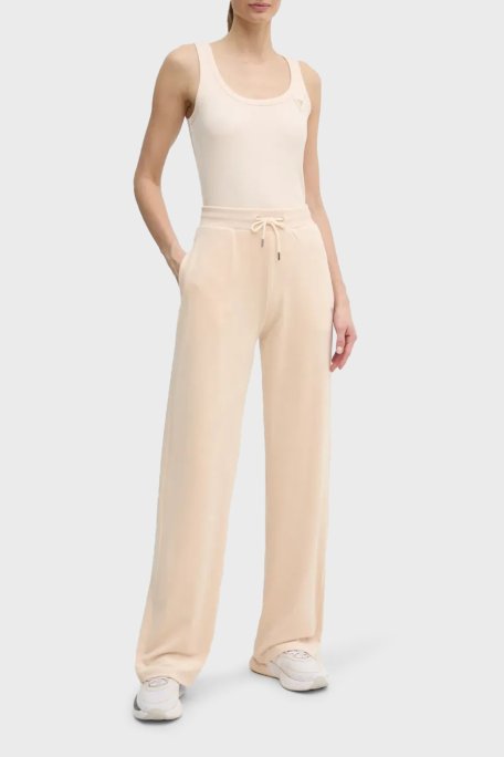 Guess Colettte Fitilli Kalın Askılı Regular Fit Yuvarlak Yaka V4YP06K8RT2 Bayan Top V4YP06 K8RT2 G6K5 EKRU - Guess (1)