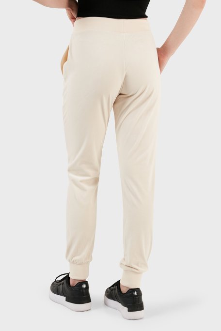 Guess Couture Relaxed Fit Kadife Jogger Bayan Pantolon V3BB27KBXI2 G1F7 EKRU - Guess (1)