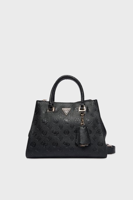 Guess Cresidia 4G Logolu Çıkarılabilir Askılı HWPD9888070 Bayan Çanta HWPD98 88070 BLO SİYAH - Guess