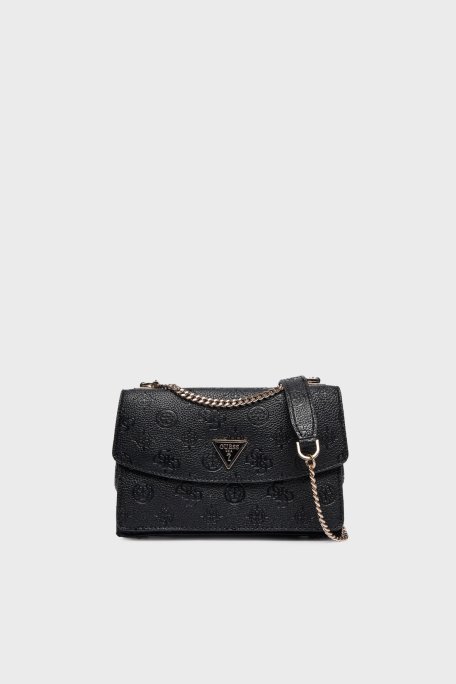 Guess Cresidia 4G Logolu Zincir Askılı HWPD9888210 Bayan Çanta HWPD98 88210 BLO SİYAH - Guess