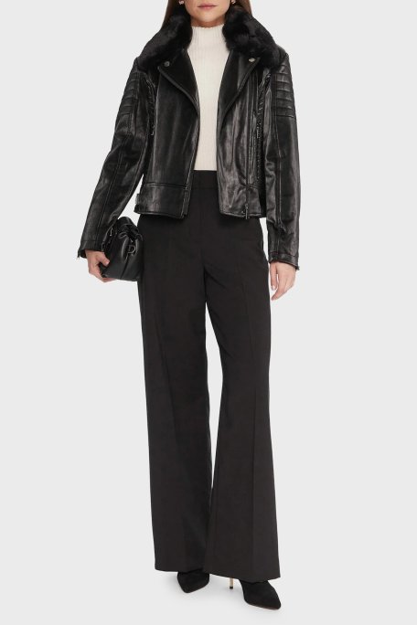 Guess Darcey Kapitoneli Regular Fit Çıkarılabilir Peluş Yaka Fermuarlı W5BL35W2820 Bayan Ceket W5BL35 W2820 JBLK SİYAH - Guess (1)