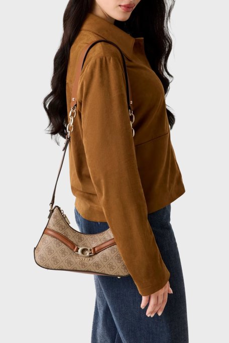 Guess Dea 4G Logolu Zincir Detaylı Sabit Askılı HWSG7993730 Bayan Çanta HWSG79 93730 LTL KAHVE - Guess (1)