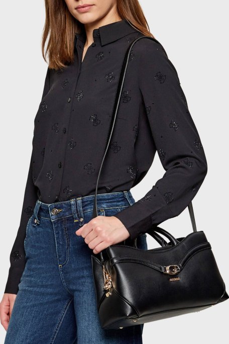 Guess Dea Logolu Çıkarılabilir Askılı HWBG7993060 Bayan Çanta HWBG79 93060 BLA SİYAH - Guess (1)