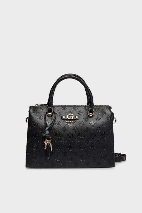 Guess Dita 4G Logolu Çıkarılabilir Askılı HWPD7602060 Bayan Çanta HWPD76 02060 BLO SİYAH - Guess