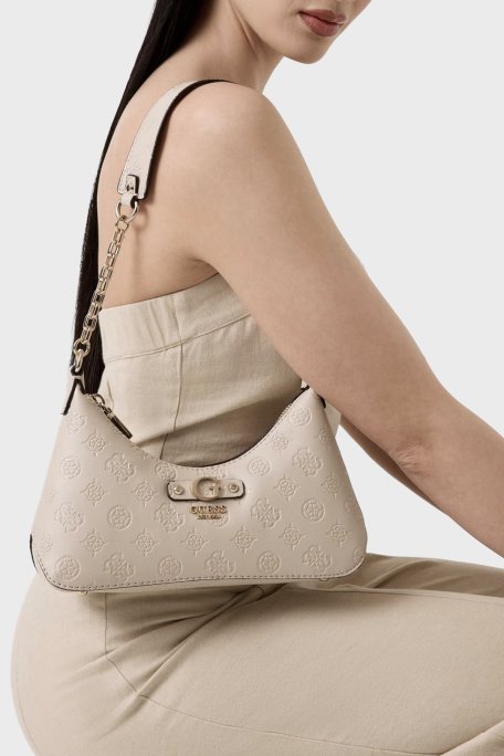 Guess Dita 4G Logolu Omuz Askılı HWPD7602180 Bayan Çanta HWPD76 02180 LUG BEJ - Guess (1)