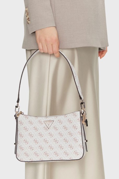 Guess Eco Erica 4G Logolu Çıkarılabilir Askılı HWEQG951018 Bayan Çanta HWEQG9 51018 CRG BEYAZ - Guess (1)