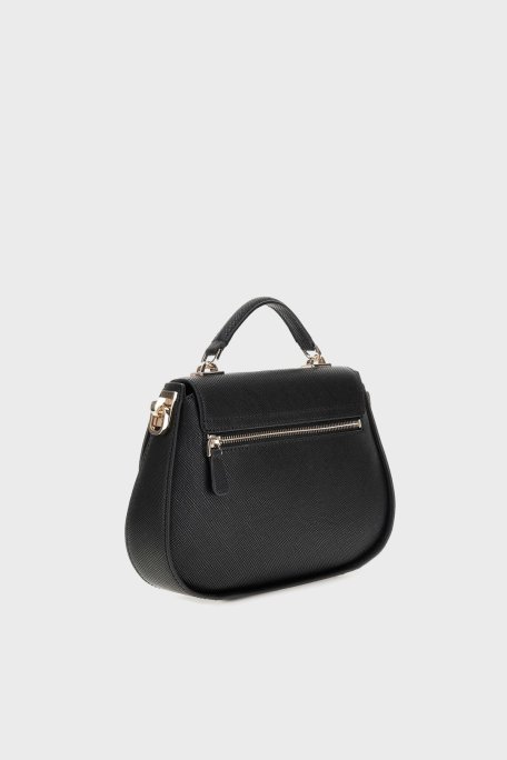 Guess Eco Jazlynn Logolu Çıkarılabilir Askılı HWEZG952320 Bayan Çanta HWEZG9 52320 BLA SİYAH - Guess (1)