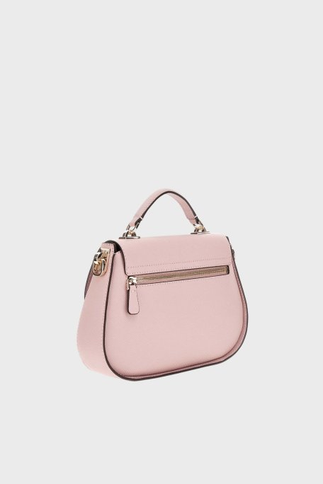 Guess Eco Jazlynn Logolu Çıkarılabilir Askılı HWEZG952320 Bayan Çanta HWEZG9 52320 ROS PEMBE-BEYAZ - Guess (1)