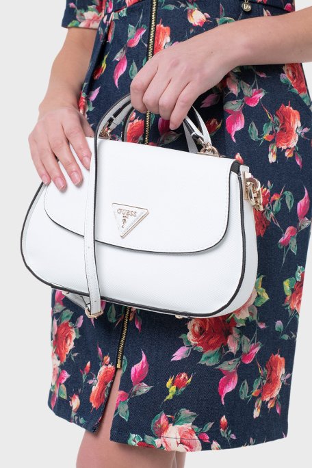 Guess Eco Jazlynn Logolu Çıkarılabilir Askılı HWEZG952320 Bayan Çanta HWEZG9 52320 WHI BEYAZ - Guess (1)