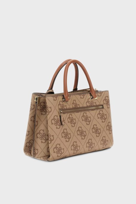 Guess Erenia 4G Logolu Çıkarılabilir Askılı HWSO7838060 Bayan Çanta HWSO78 38060 LTL KAHVE - Guess (1)