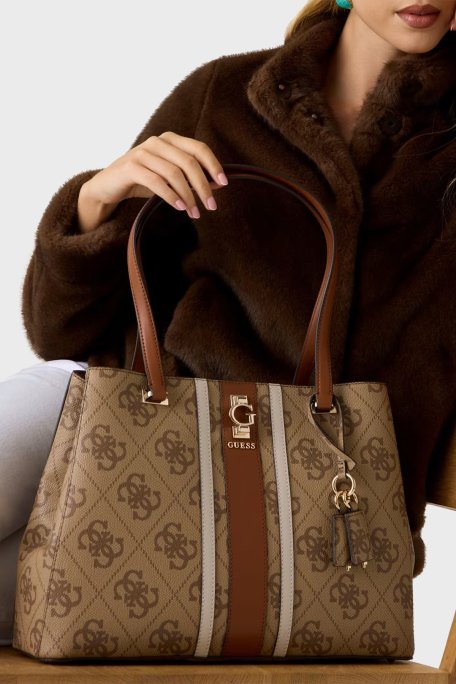 Guess Erenia 4G Logolu Omuz Askılı HWSO7838230 Bayan Çanta HWSO78 38230 LTL KAHVE - Guess (1)