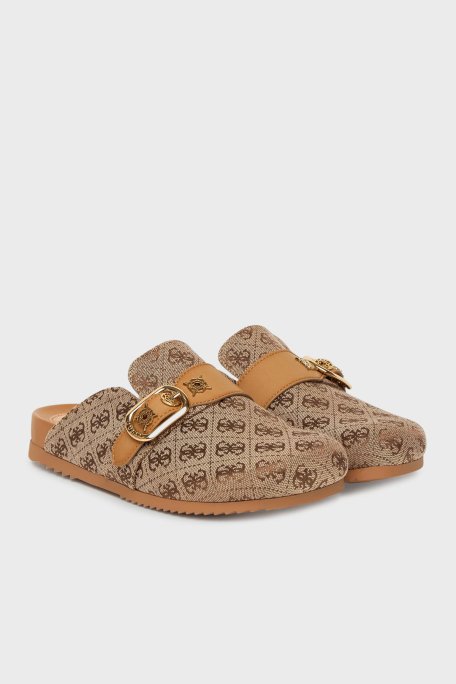 Guess Galavanta Logolu Tokalı FLPGALFAL06 Bayan Terlik FLPGAL FAL06 BEIBR BEJ - Guess (1)