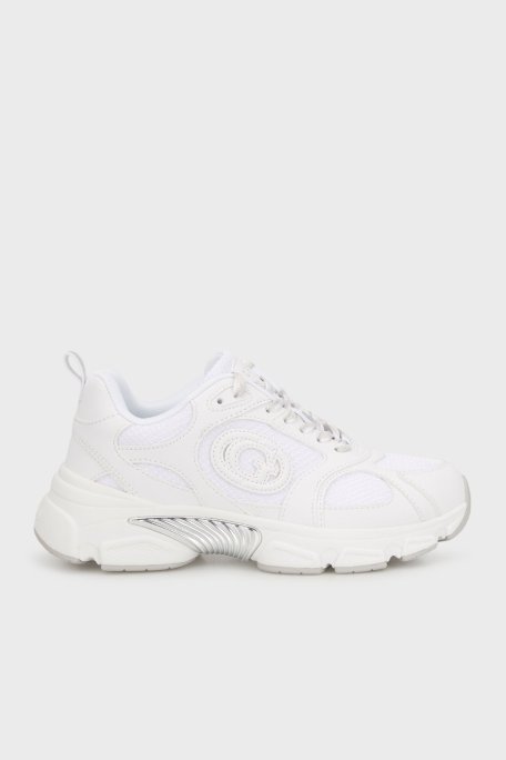 Guess Ibitha Logolu Metalik Detaylı Kalın Taban Sneaker FLTIBIELE12 Bayan Ayakkabı FLTIBI ELE12 WHITE BEYAZ - Guess