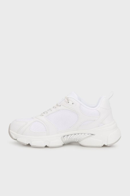 Guess Ibitha Logolu Metalik Detaylı Kalın Taban Sneaker FLTIBIELE12 Bayan Ayakkabı FLTIBI ELE12 WHITE BEYAZ - Guess (1)