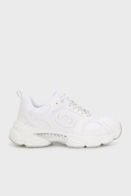 Guess Ibitha Logolu Metalik Detaylı Kalın Taban Sneaker FLTIBIELE12 Kadın Ayakkabı FLTIBI ELE12 WHITE BEYAZ - Guess