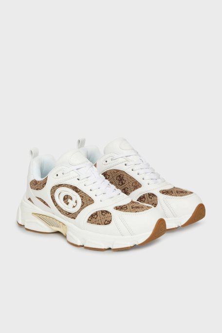 Guess Ibitha2 4G Logolu Kalın Tabanlı Sneaker FLFI2BELE12 Bayan Ayakkabı FLFI2B ELE12 BEIBR BEJ - Guess (1)