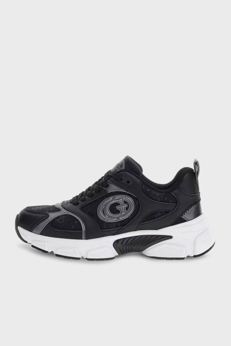 Guess Ibitha2 4G Logolu Kalın Tabanlı Sneaker FLFI2BELE12 Kadın Ayakkabı FLFI2B ELE12 BLKPE SİYAH - Guess (1)