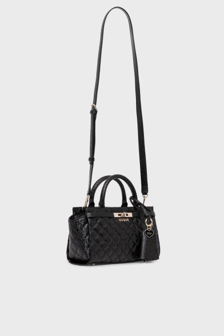 Guess Idra Logolu Çıkarılabilir Askılı HWGG8157050 Bayan Çanta HWGG81 57050 BLA SİYAH - Guess (1)