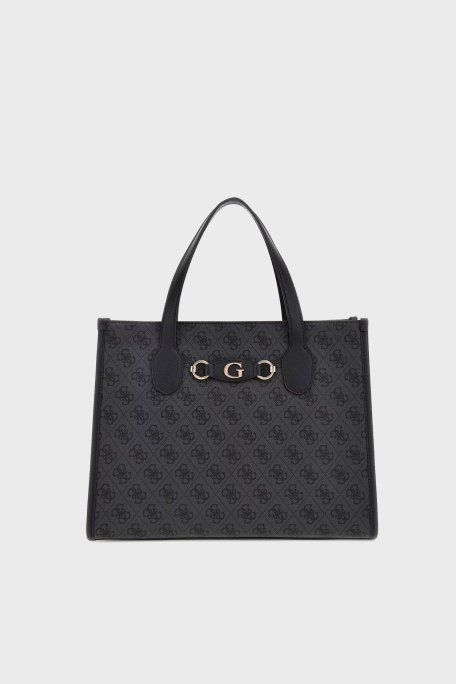 Guess Izzy 4G Logolu Çıkarılabilir Askılı HWSG8654220 Bayan Çanta HWSG86 54220 CLO ANTRASİT - Guess