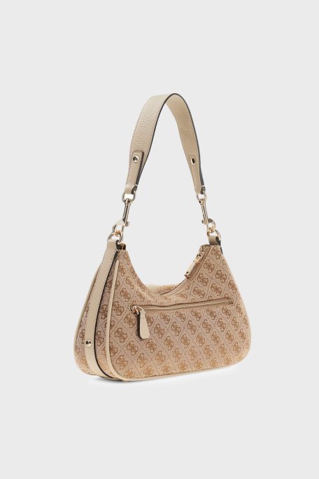 Guess Jessa Logolu Çıkarılabilir Askılı HWJG8362180 Bayan Çanta HWJG83 62180 LTL KAHVE - Guess (1)