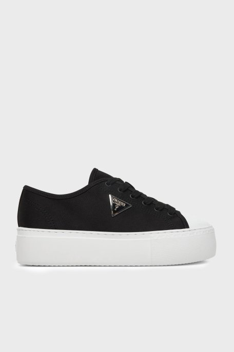 Guess Joezi Logolu Kalın Tabanlı Sneaker FLJJZ3FAB12 Kadın Ayakkabı FLJJZ3 FAB12 BLACK SİYAH - Guess